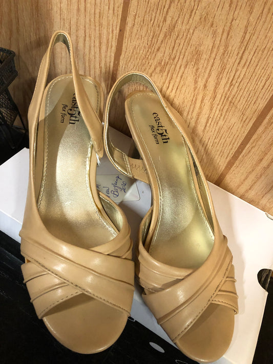Woman Open Toe Slingback Dress Shoe Size 7M Color Nude  ON SALE NOW!"SOLD OUT" Thanks For Your Purchase!