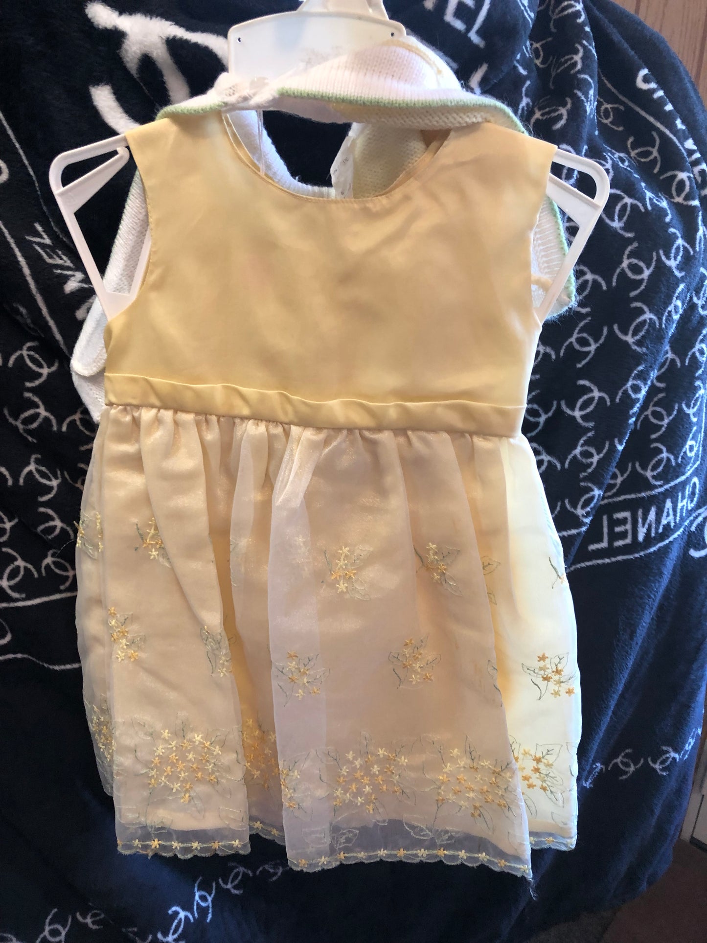 Toddler Girl 3 Piece Dress Set Size 24 Months Color Yellow